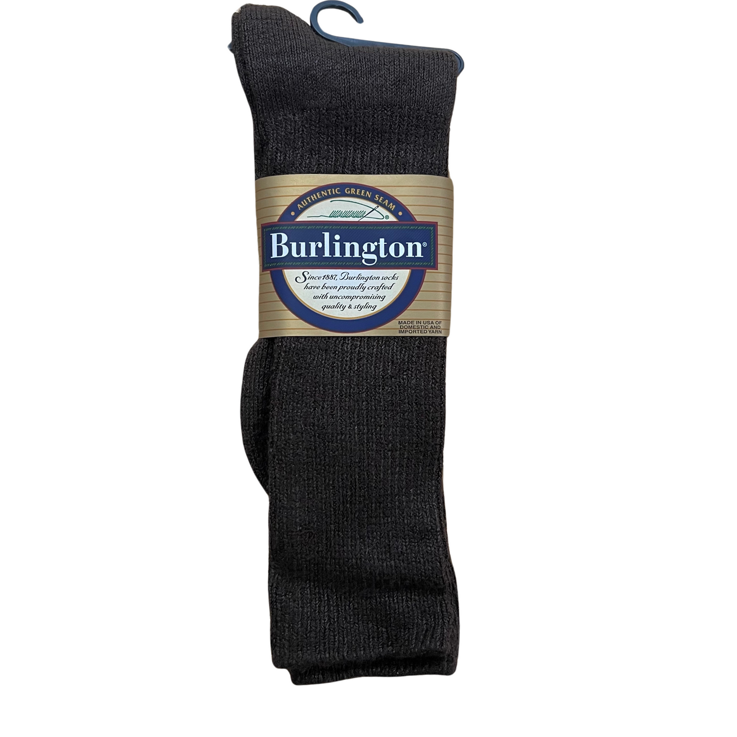 Cover photo of sock 1 pair - casual acrylic crew in Chocolate Brown