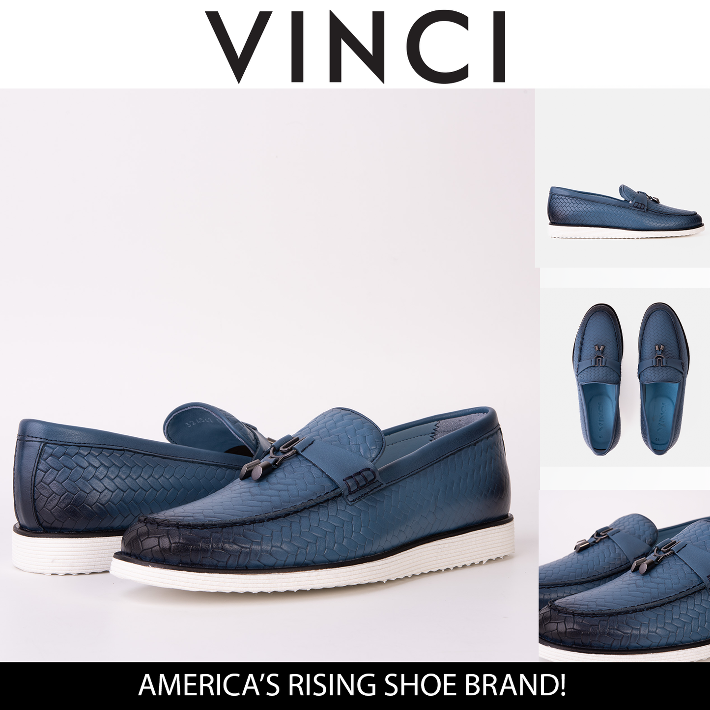 The Sperry Jeans Blue Leather Tassel Loafer Men Shoe