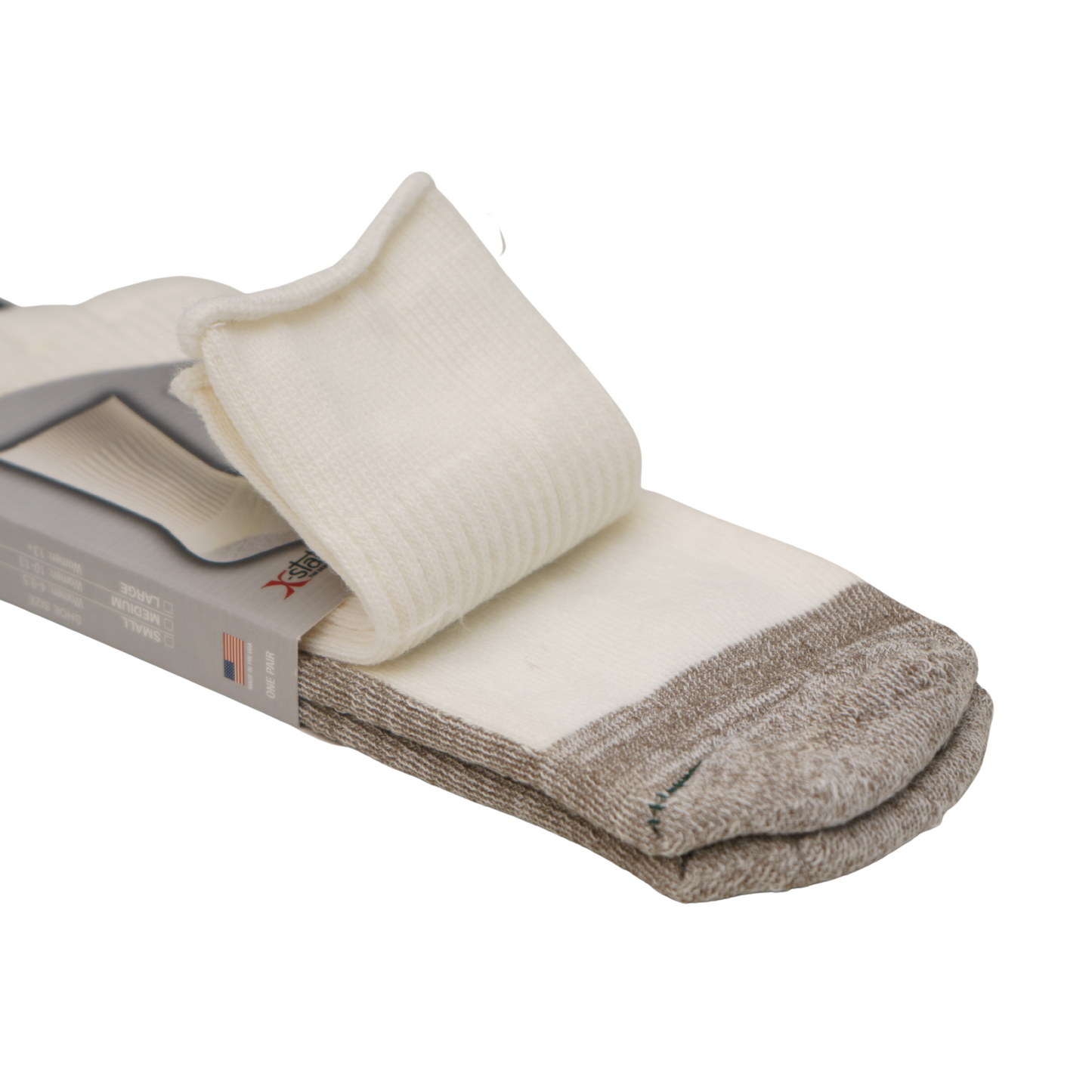 FOUNDATION® HEALTHY SOLES CIRCULATION CREW SOCKS - WHITE