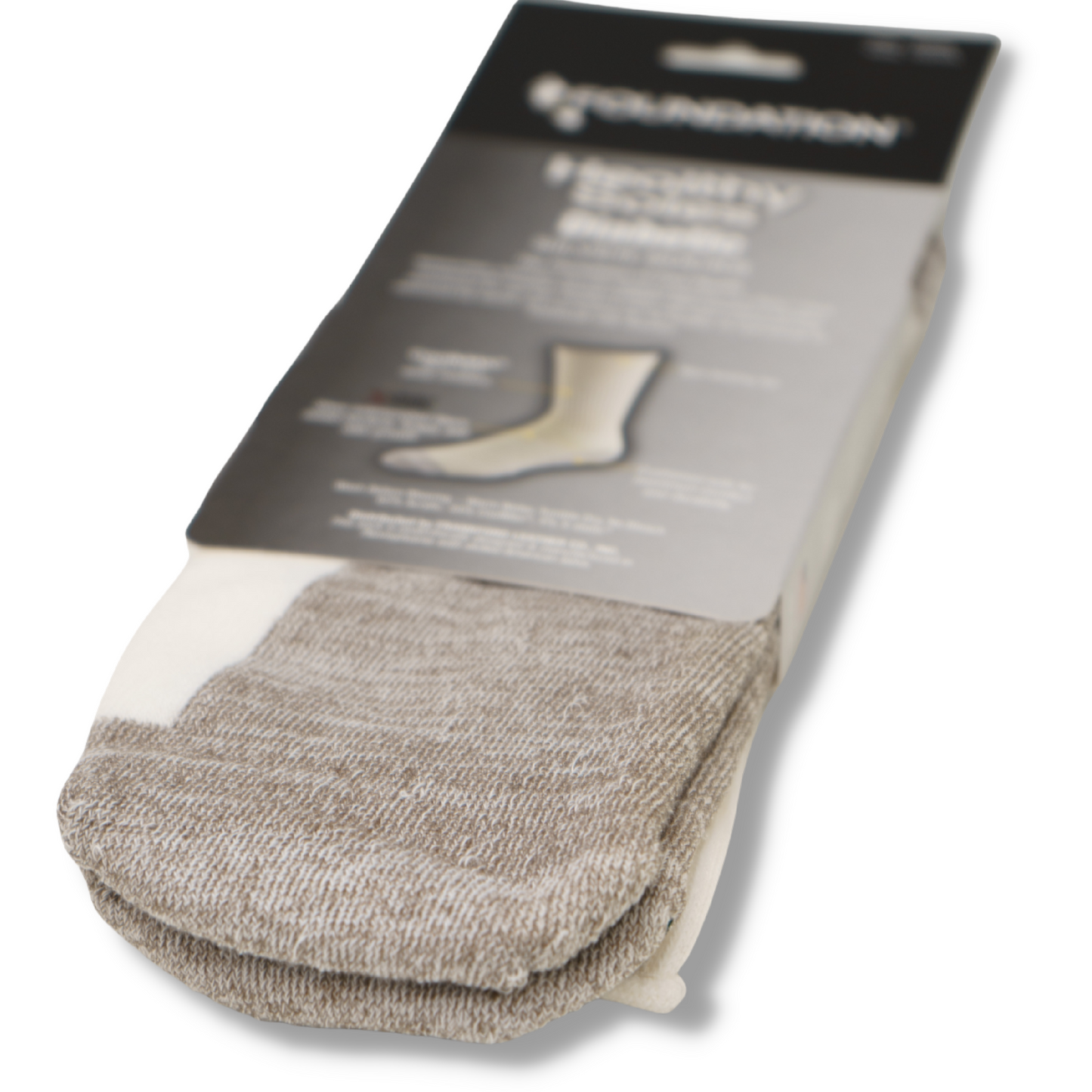 FOUNDATION® HEALTHY SOLES CIRCULATION CREW SOCKS - WHITE