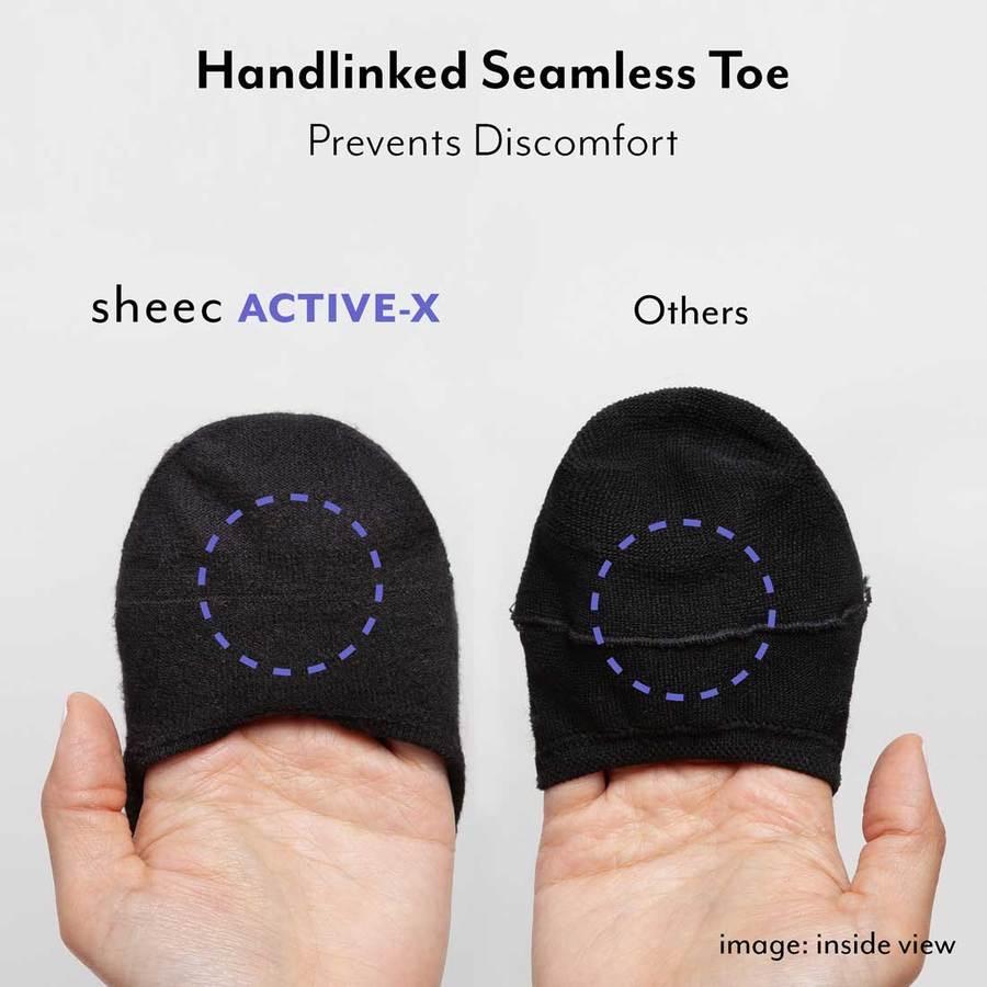 ACTIVE-X LOW-CUT REINFORCED ANTIBACTERIAL MODAL NO-SHOW SOCKS - Kicks For Gents - -