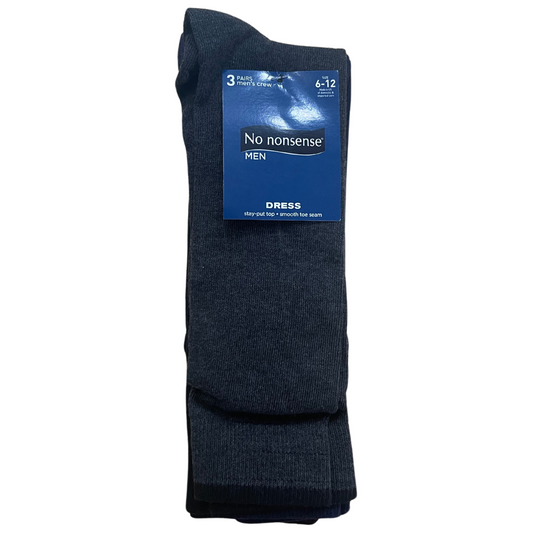 No nonsense® Cotton Crew Dress Socks 3 Pair Pack