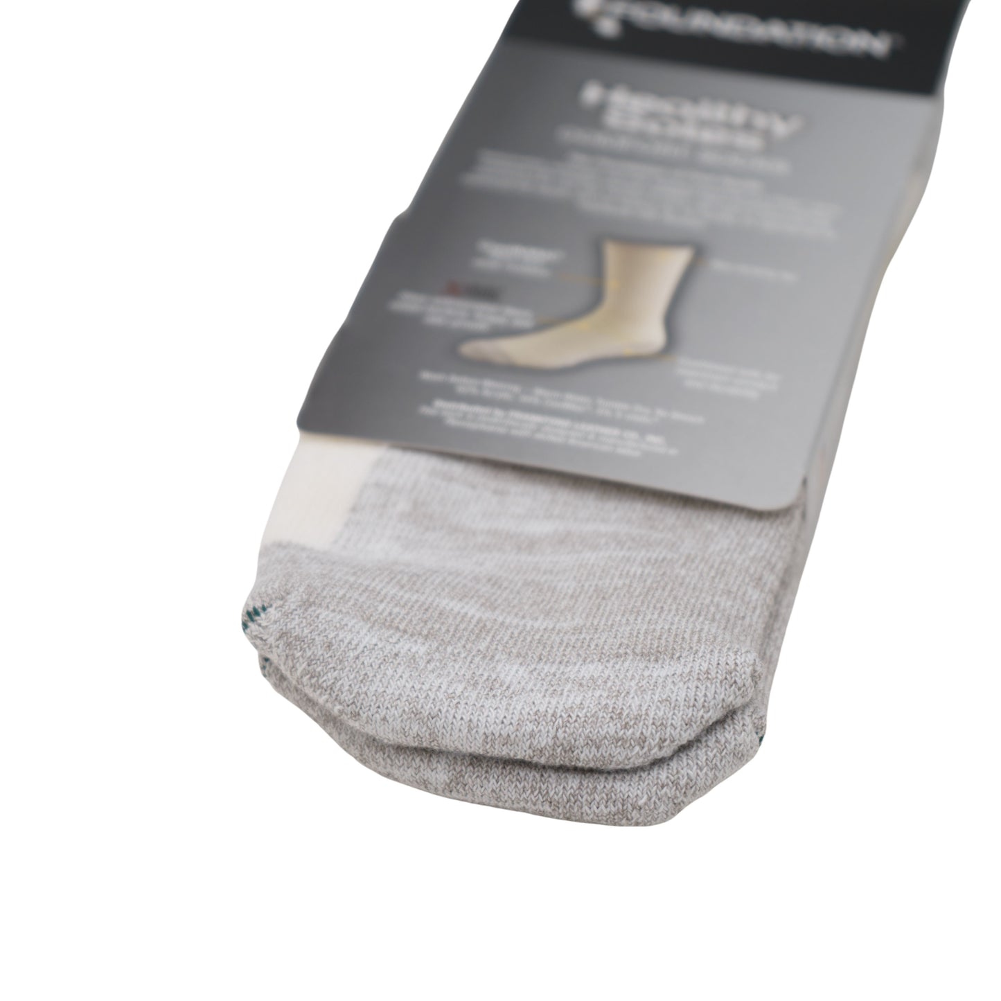 FOUNDATION® HEALTHY SOLE CIRCULATION ANKLE SOCKS - WHITE