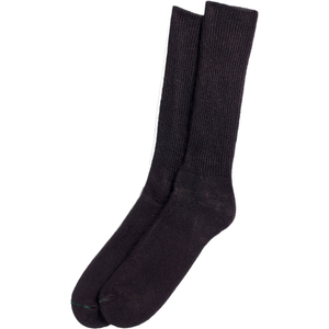 BURLINGTON CASUAL ACRYLIC CREW SOCK - BLACK