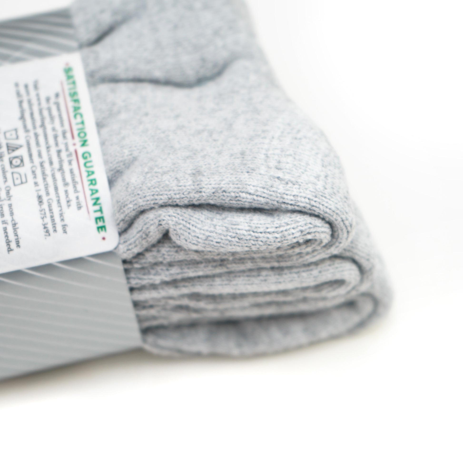 BB605 Burlington Sport Socks 3 pack - Grey close up on heel of sock