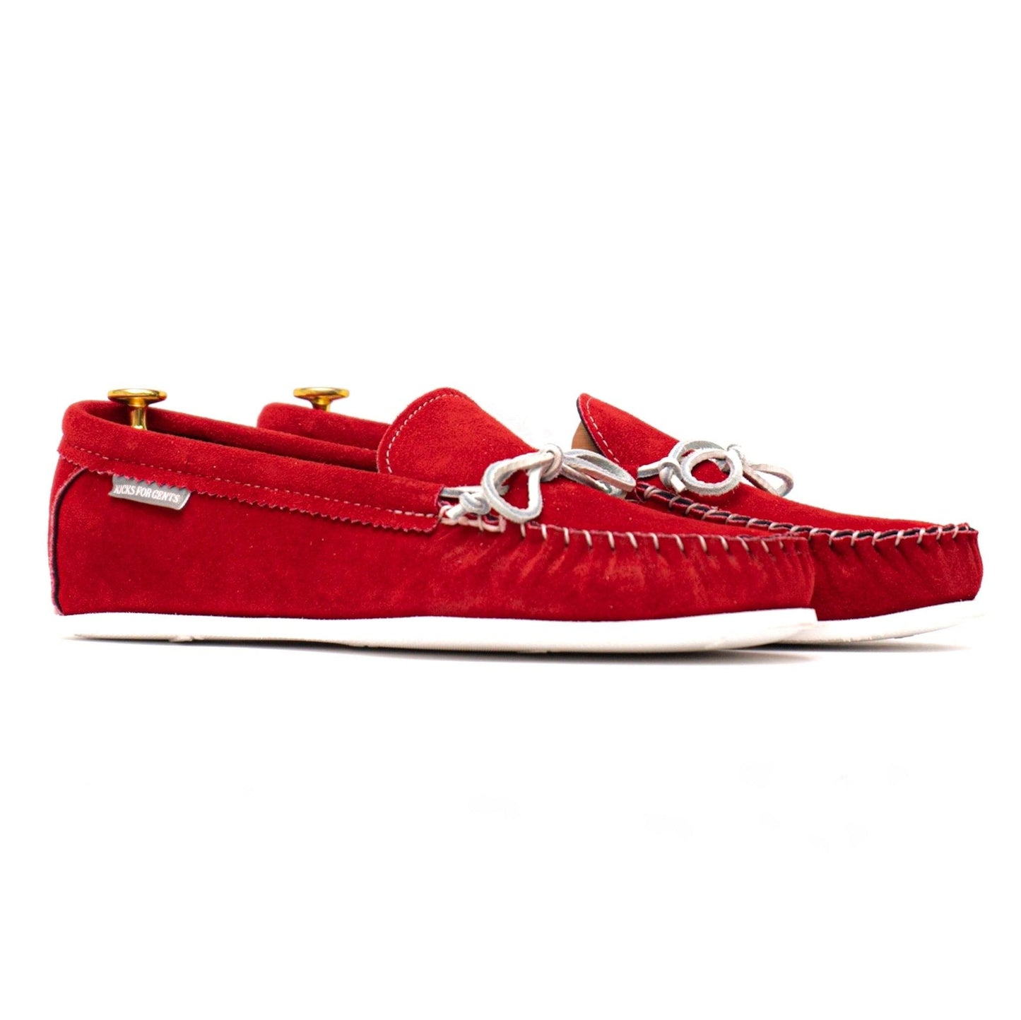 Spring Grove USA Moccasins - Red Suede - Kicks For Gents - Shoes - MADE IN USA, Sneaker