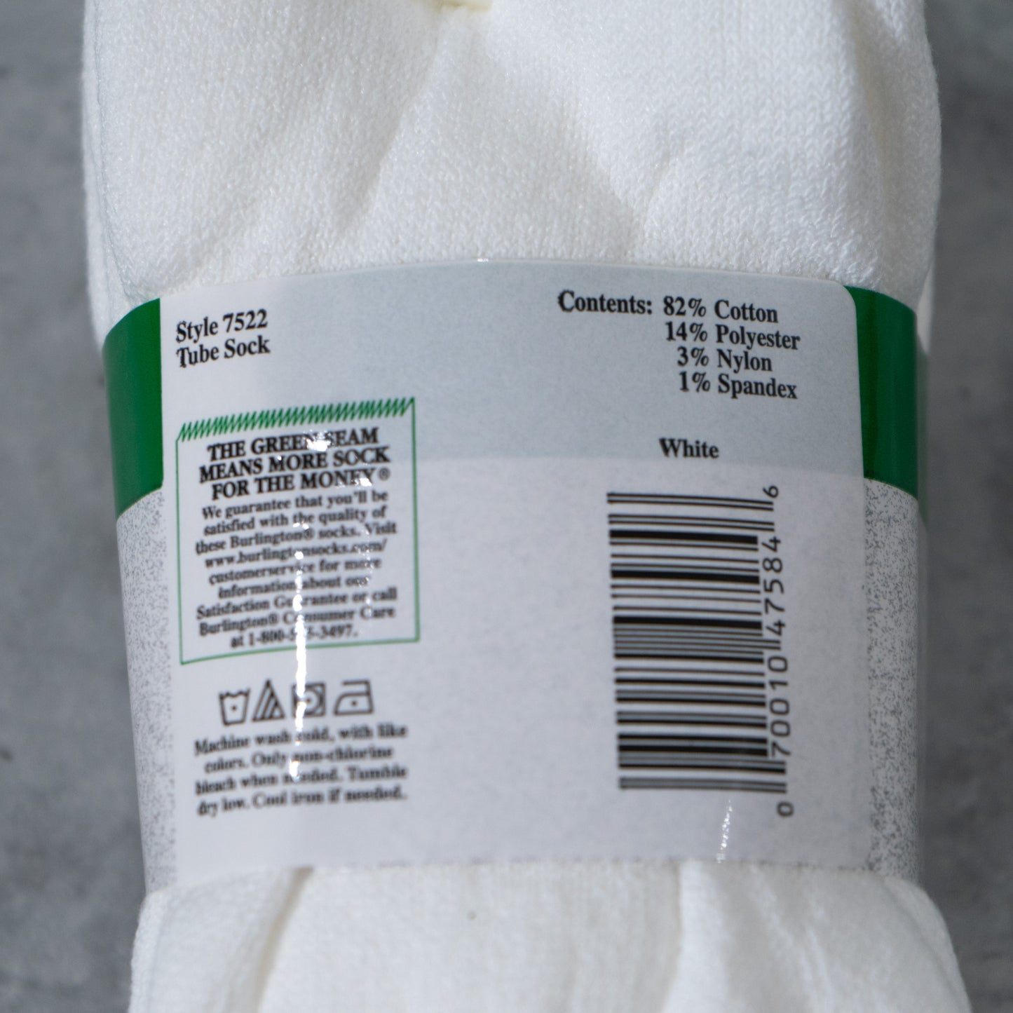 INTERWOVEN ATHLETIC COTTON TUBE SOCK - WHITE