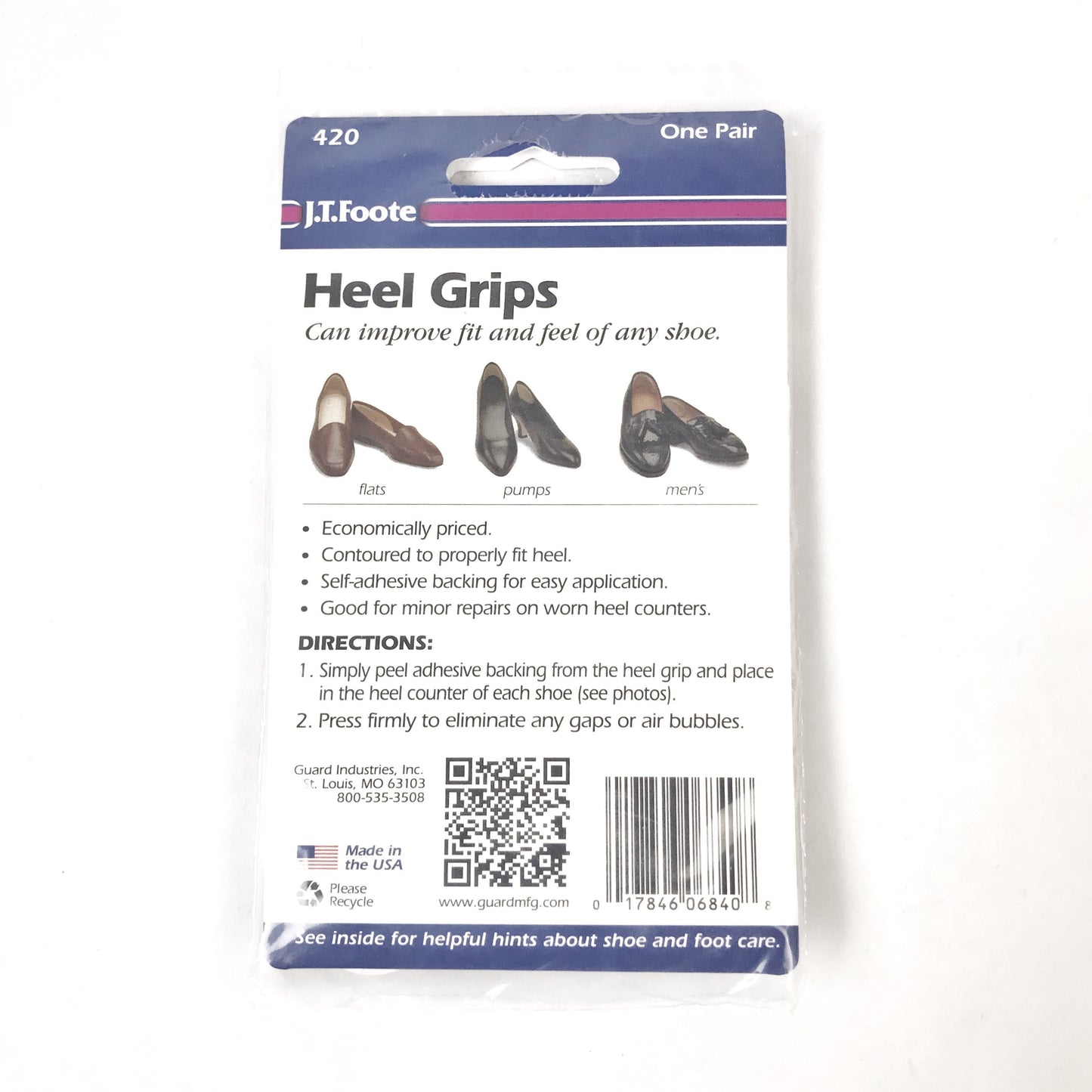 J.T. Foote Heel Grips - Kicks For Gents - Heel Grip - Heel Grip, Shoe Accessories