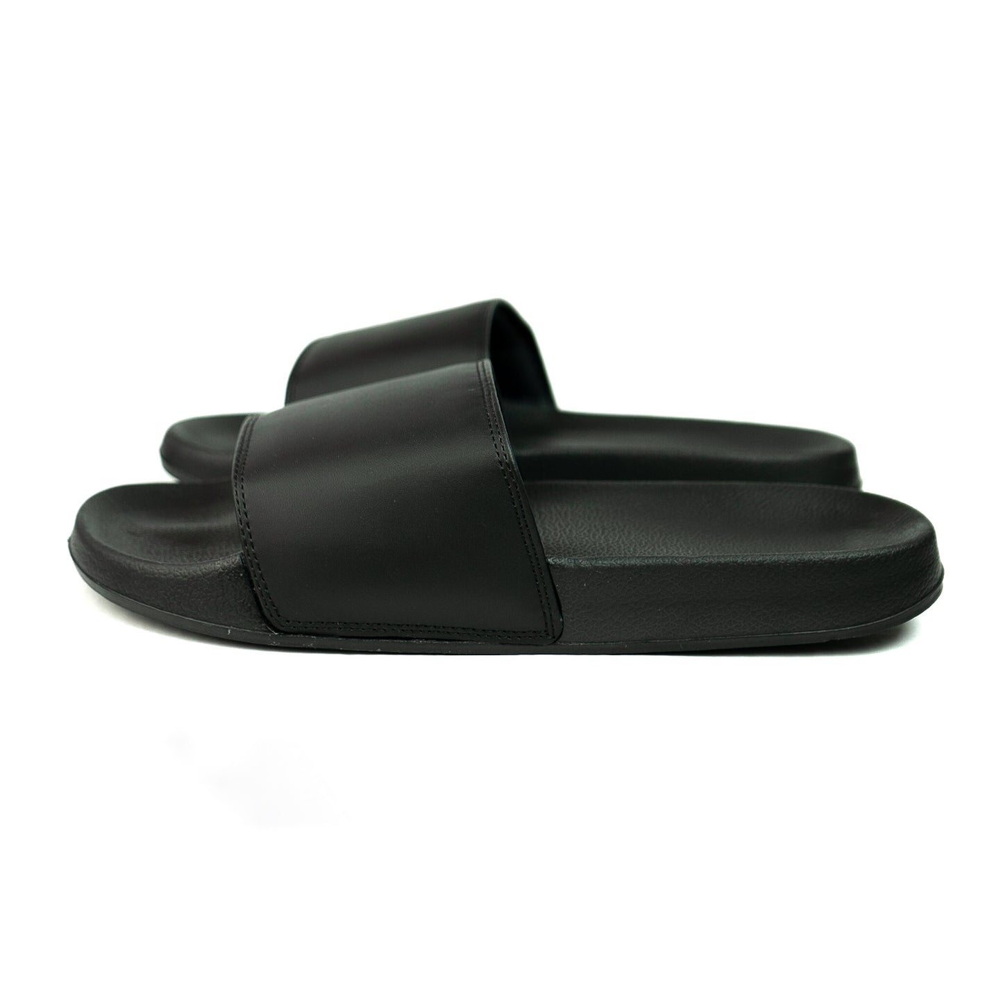 Minimalist Slides - Black - Cushioned Strap - EVA Sole - Eco-Friendly