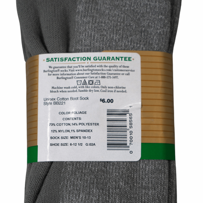 BURLINGTON® Heavy Duty Boot Sock - Cotton Crew - Unisex