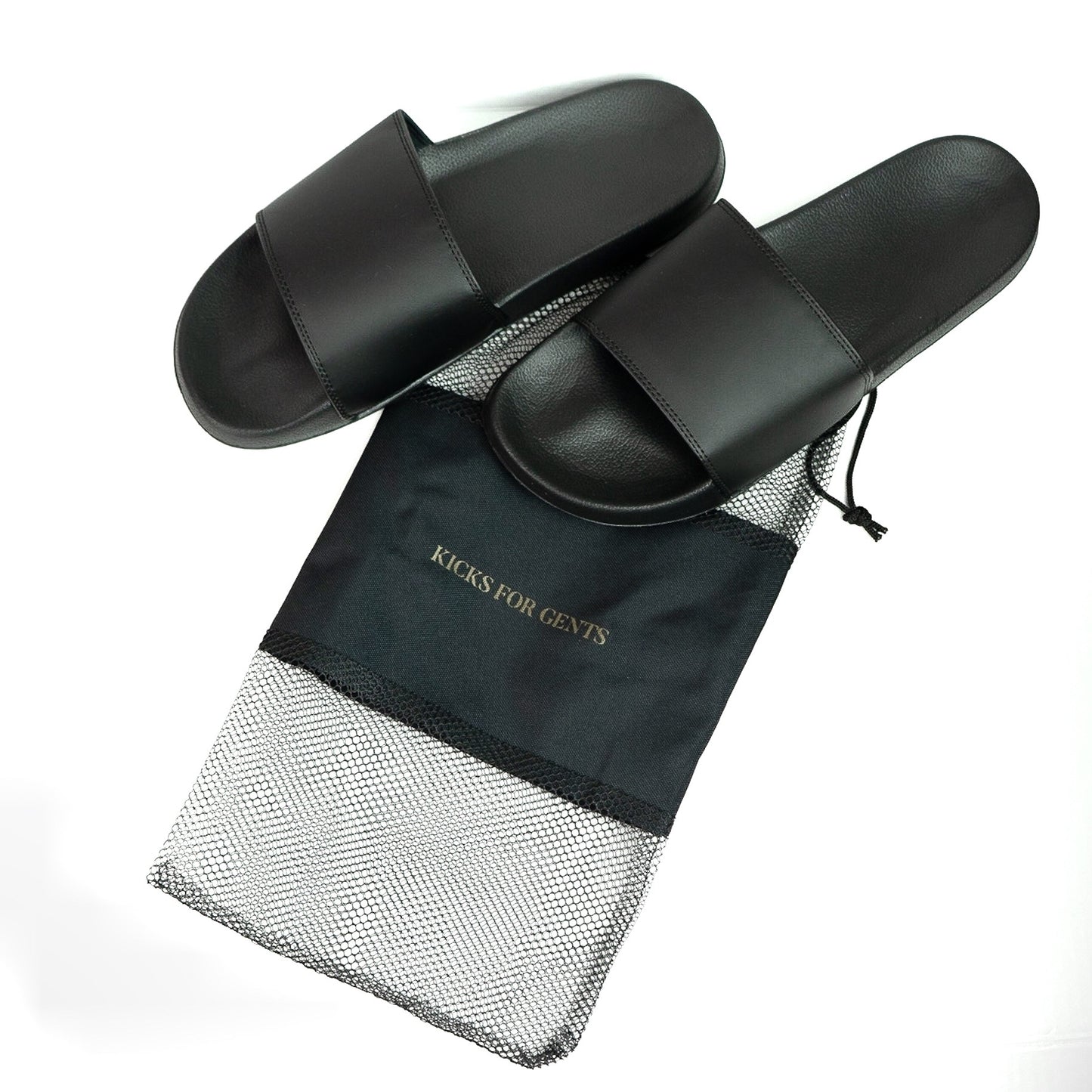 Minimalist Slides - Black - Cushioned Strap - EVA Sole - Eco-Friendly