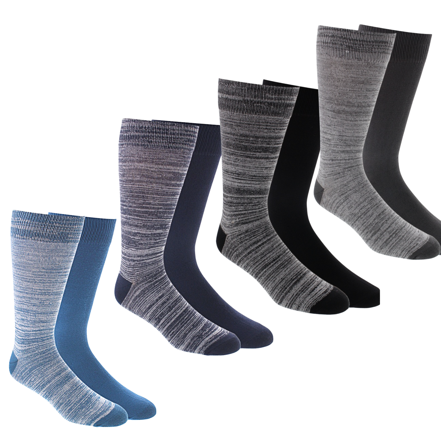 D&CO Super Soft Crew Socks - 2 PK